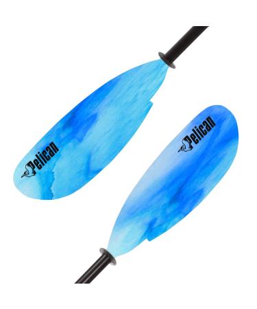 Poseidon Paddle 89 in - Aluminum Shaft with Reinforced Fiberglass Blades - Lightweight, Adjustable Kayaks Paddles Blue 2020 Model