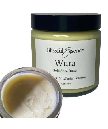 Organic Shea Butter - 100% Pure/Unrefined Shea Butter - Skin/Hair/Nail Food for Healing & Hydration 120g Glass Jar