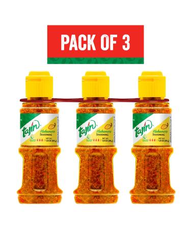 Tajin Habanero Seasoning 1.6 oz (Pack of 3) - Spicy Flavor Enhancer for Dishes | 4.8 Ounces Total - Buy Online on GoSupps.com