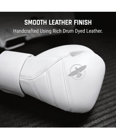 Hayabusa T3 Kanpeki Leather Boxing Gloves 16oz - Men and Women Training Sparring Heavy Bag Mitt Work - White - Buy Online on GoSupps.com