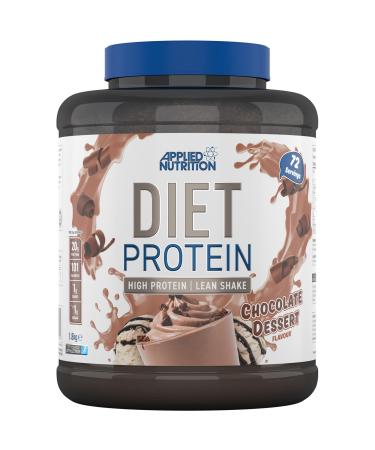 Applied Nutrition Diet Whey, Whey Protein, Low Carb and Sugar Protein Powder Supplement, with CLA, L-Carnitine, Green Tea (1.8 kg, Vanilla)