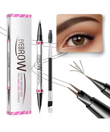 2in1 Eyebrow Pen with Eyeliner Pencil Double Ended Eyebrow Pencil Smudgeproof 2in1 Eyebrow Pencil and Eyeliner Pen Natural Looking Eyebrow Pencil for Travel Shopping Business Trip 03 - Buy Online on GoSupps.com