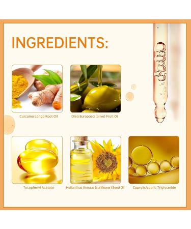 Turmeric Dark Spot Corrector Serum for Women - Anti-Aging Face Serum with Curcuma Longa - Even Skin Tone, Remove Dark Spots & Age Spots - Daily Skin Care Solution - Buy Online on GoSupps.com