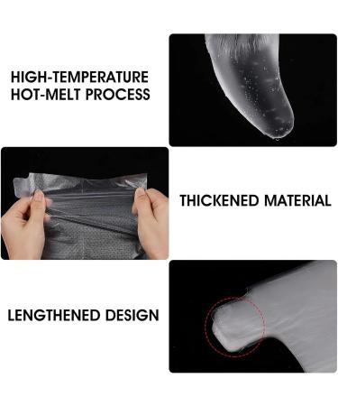 Lot de 100 chaussettes jetables en plastique pour p dicure et cire de paraffine - Pour le bain des pieds - Transparent - Buy Online on GoSupps.com