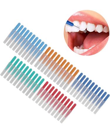 Akozon 50pcs Toothpicks & Interdental Brushes - Premium Oral Health Teeth Cleaning Tools for Fresh Breath & Dental Care - Buy Online on GoSupps.com