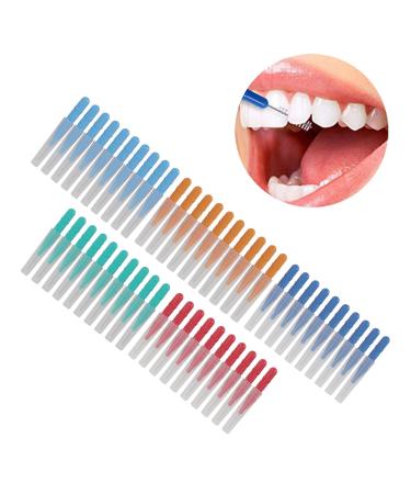 50 Interdental Brushes - Easy-to-Use Bendable Tooth Flaps for Effective Teeth Cleaning - International Shipping Available - Buy Online on GoSupps.com