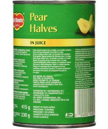 Del Monte Pear Halves in Juice 415g - Buy Online on GoSupps.com