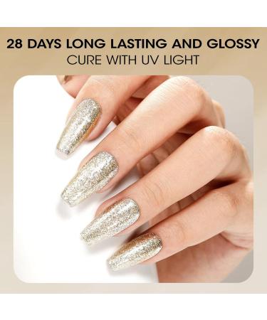 Gellen Brown Gel Nail Polish Set - 6 Color Autumn Fall Kit with Gold Glitter Long Lasting No Wipe UV Gel for DIY Nail Art - Buy Online on GoSupps.com