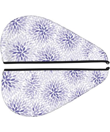 Buy Lilac Flowers Abstract Microfiber Hair Towel - Soft Super Absorbent Quick Dry Hair Wrap for Long Curly & Thick Hair - Buy Online on GoSupps.com