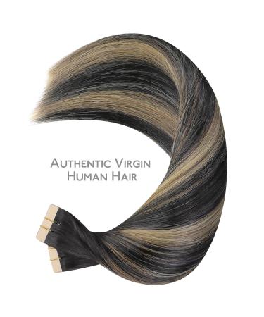 Shop If Salife Tape Extensions | 40PCS 60g 25cm Balayage Natural Black to Light Blond | Invisible Real Hair Extensions - Buy Online on GoSupps.com