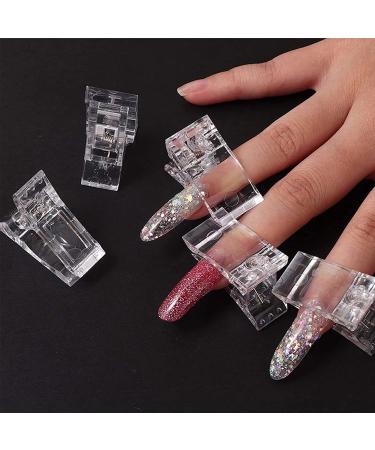 AONAT 10-Piece Polygel Nail Clips | Transparent Nail Tip Tool for DIY Manicure | Essential Nail Accessories - Buy Online on GoSupps.com