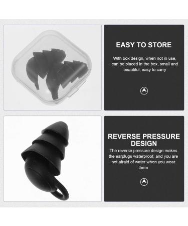2 Pairs Anti-Noise Earplugs for Sleeping | Sound Blocking & Insulation | Safe Ear Plugs for Students & Dorms | Black - Buy Online on GoSupps.com