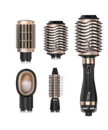 Nicebay Hair Dryer Brush Blow Dryer Brush in One Hot Air Brush Set for Straightening/Curling/Drying Detachable Design Blow Dryer Brush for Salon