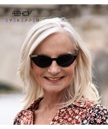 Eyekepper Cateyes Women Full Tinted Reading Glasses - Stylish Sunshine Readers with Gray Lens (2.50) - International Shipping Available - Buy Online on GoSupps.com