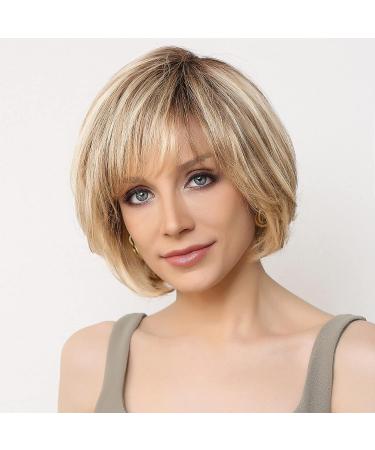 EMMOR Hand-Tied Lace Front 100% Human Hair Wig for Women - Natural Layered Wavy Style in P4/6/18 - Buy Online on GoSupps.com