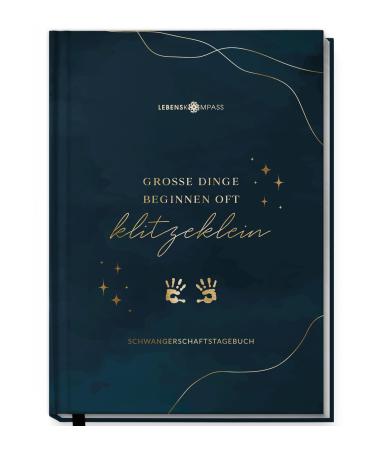 Life compass pregnancy diary "Funkel" pregnancy book for memories reflection and mindfulness - diary pregnancy with space for photos and notes - A5 - Buy Online on GoSupps.com