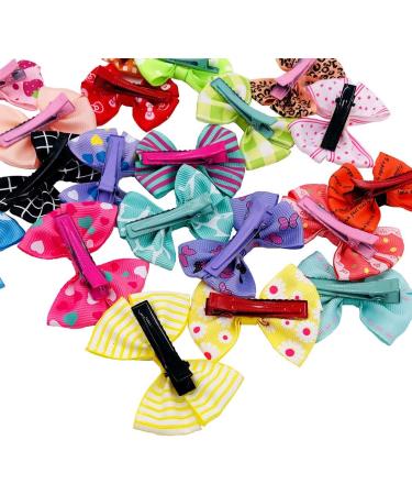20pcs Dog Hair Bows with Alligator Clips for Small to Medium Dogs - Grooming Accessories for Cats, Puppies, and Yorkshire Terriers - Buy Online on GoSupps.com