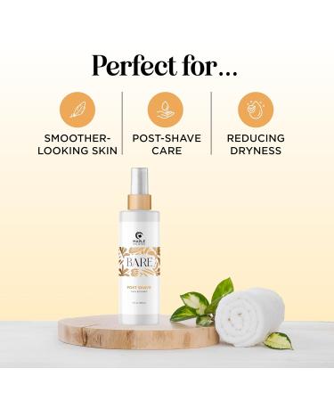 Bare After Shave Mist for Women - Soothing Razor Bumps & Ingrown Hair Treatment for Pubic Area Legs & Underarms - Calming Shave Spray with Witch Hazel Echinacea & Aloe - Buy Online on GoSupps.com