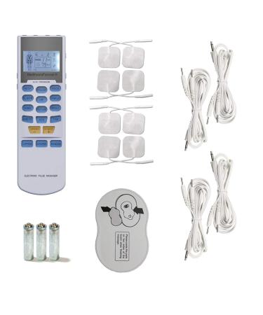 HealthmateForever YK15AB TENS unit EMS Muscle Stimulator 4 outputs 15 modes Handheld Electrotherapy device | Electronic Pulse Massager for Electrotherapy Pain Management Pain Relief Therapy: Chosen by Sufferers of Tennis E