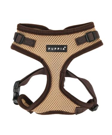 Puppia ritefit dog harness for small to medium -sized dogs - adjustable and very soft - also usable as a puppy dishes -Atani train crockery for dogs beige s s beige