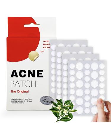 Acne Pimple Patches for Face (144 Patches) VonTeok 12mm/8mm Ultra-Thin Hydrocolloid Acne Patch Stickers with Pure Natural Tea Tree Oil to Fast Relieve Redness and Conceal Zits Blemishes and Spots