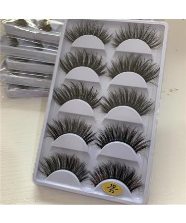 minkissy 5 Pairs Natural False Lashes Natural Fake Eyelashes Cross Eyelashes Natural Eyelashes Black Dense 3d Dense Eyelash - Buy Online on GoSupps.com