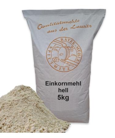 Mills Einkorn flour light 5kg fresh from the R tze mill in the best quality 100% regional and natural 5-kg 5 kg (1 pack)