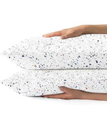 Grey Quartz Stone Baby Bedding Set - Grey Reversible Duvet Cover 100x135 cm + Pillowcase 40x60 cm - Artificial Stone Texture Design - 100% Microfibre - Super Soft & Hypoallergenic & Easy Care Toddler Junior / Cot Bed - Buy Online on GoSupps.com