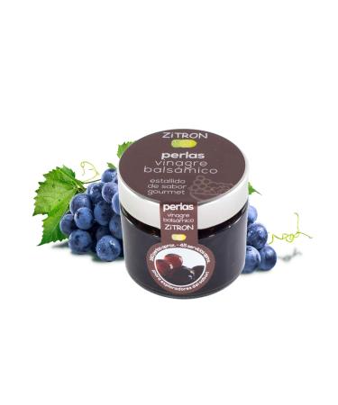 ZITROMAC Balsamic vinegar pearls for the dressing Concentrated fruit in pearls for decoration tapas salads Christmas High quality Zitron balls Jar of 180gr 160180 bulbs