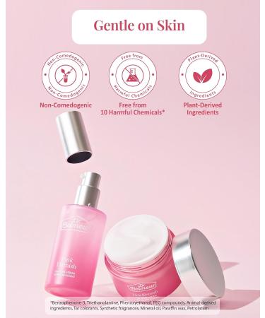 Pink Blemish Calming Serum - Hydrating Korean Skin Care for Sensitive Skin | Vegan Hyaluronic Acid & Niacinamide | 1.7fl oz - Buy Online on GoSupps.com
