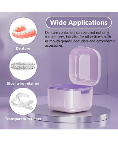 Leak-Proof Dental Prostheses Container - Eco-Friendly Denture Box with Sieve for Braces & Dentures - International Shipping Available - Buy Online on GoSupps.com