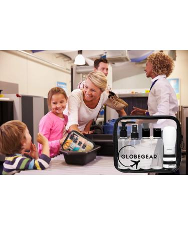 GLOBEGEAR Travel Bottles & TSA Approved Toiletry Bag Set (Model GG1) - Vacation & Airplane Travel Essentials - Buy Online on GoSupps.com