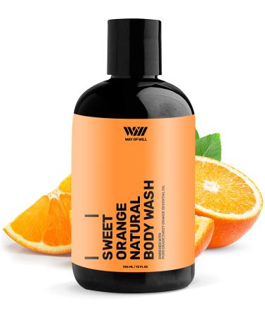 Sweet Orange Body Wash, Moisturizing Body Wash with Sweet Orange Essential Oil, Body Wash for Women and Men, Paraben and Sulfate Free, 354 mL - Way of Will