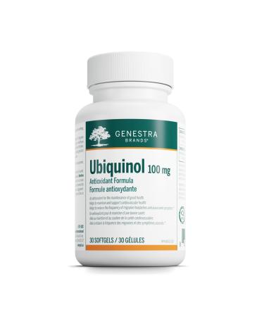 Genestra Brands - Ubiquinol 100mg - Provides Antioxidant Support - 30 Softgel Capsules
