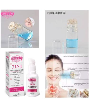 QUEEN 7in1 White and Bright Super Serum- Dark Spot Remover - Tranexamic Acid, Kojic Acid, Alpha Arbutin - Fragrance Free - Buy Online on GoSupps.com