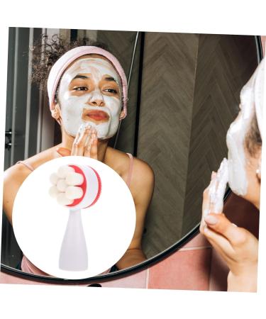 FRCOLOR facial cleansing brush manual face brush Face Scrubber Exfoliator Brush plastic face spa brush face exfoliating brush face cleaning brush multi- handheld fiber wool Puffs - Buy Online on GoSupps.com