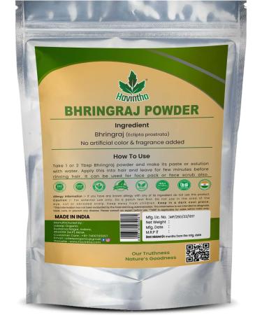 Havintha Bhringraj Powder for Hair Growth | Nourish Split Ends - 227g | International Shipping Available - Buy Online on GoSupps.com