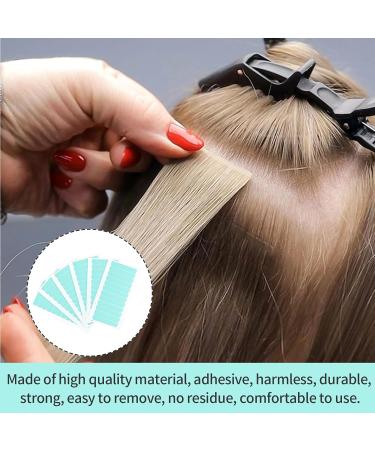 144PCS Tape For Hair Extensions Double Sided Adhesive Tapes Double Sided Hair Extension Tape Hair Extension Tape Tabs Tape Extension Tabs for Human Hair Replacement Wig Tape - Buy Online on GoSupps.com