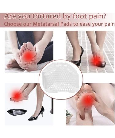 10PCS Transparent Silicone Metatarsal Pads for Pain Relief - Forefoot Metatarsal Pads - Buy Online on GoSupps.com