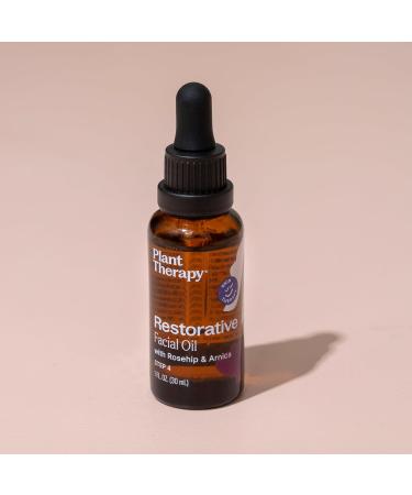 Buy Plant Therapy Restorative Facial Oil 1 oz - Rosehip & Arnica | Natural Ingredients for Skin Protection & Nourishment | Antioxidants & Fatty Acids - Buy Online on GoSupps.com