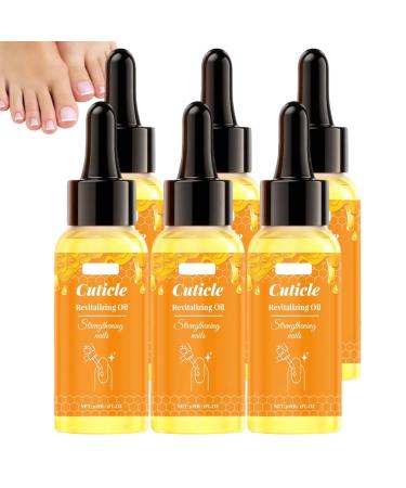 Huile pour cuticules soin quotidien des ongles et cuticules s ches fortifiant pour ongles ab m s et fragiles manucure traitement favorisant la croissance des ongles am lioration visible. (6PCS)