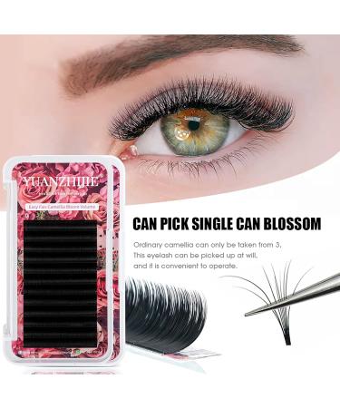 Buy 0.03 C Curl Eyelash Extensions - 8-15 Mixed Tray Volume Lashes for Professionals | Self Fanning 2D-10D by MASSCAKU - International Shipping - Buy Online on GoSupps.com