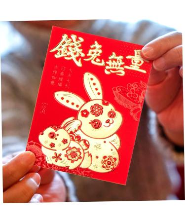 MAGICLULU 240 Pcs Year of The Rabbit Red Envelope Chinese New Year Hongbao New Year Money Bag Money Envelopes for Cash Budgeting 2023 Red Packet Child Cartoon Spring Festival Supplies Paper Colorfulx4pcs 11.5x8.1cmx4pcs - Buy Online on GoSupps.com