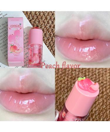 Pakivs 4PCS Hydrating Fruit Glaze Lip Oil Set Moisturizing Fruit Flavoured Clear Lip Gloss Set Long Lasting Lip Balm Lip Care Kit Soft Lips for Women and Girl - Buy Online on GoSupps.com