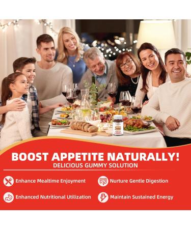 Appetite Booster Gummies for Kids Adults: Appetite Support Supplement with Bromelain Hawthorn Zinc Vitamin B12 for Healthy Digestive & Nutritional Balance Sugar Free Mixed Fruit Flavor Vegan 30 Days - Buy Online on GoSupps.com