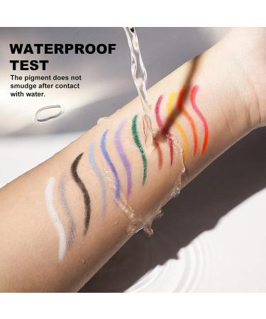 Soft Eyeliner Pencil for Women Eye Makeup Eyeliner 12 Colors Retractable Eye Liner Soft Natural 12-Hour Long Lasting Ultra Fine Waterproof Liner Shzons - Buy Online on GoSupps.com