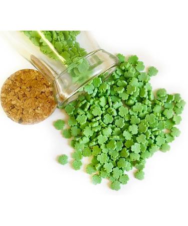 A Pinch Of... - Matt Green Shamrocks - St Patricks Day Cake Topper Sprinkles - 25g Edible Cupcake Decorations - Perfect for Birthdays & St Paddys Celebrations - Buy Online on GoSupps.com