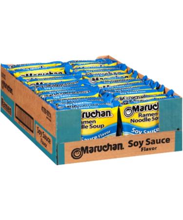 Ja Cor Instant Ramen Noodle Soup Soy Sauce Flavor Noodles 3 oz Bulk Pack Bundle with 1-Set of Reusable Stainless Steel Chopsticks (24 Individual Packs) - Buy Online on GoSupps.com