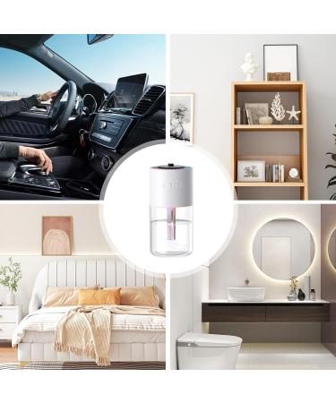 Portable Cool Mist Humidifiers - 280ml Mist Sprayer Desk Humidifier | Rechargeable Cool Mist Humidifiers with Starry Projector Personal Desktop Humidifier for Bedroom Nightstand White - Buy Online on GoSupps.com