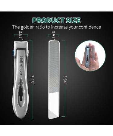 SZHLUX Ultra Wide Jaw Toenail Clippers for Thick Nails - Silver Cutter for Ingrown Nails - Manicure Pedicure Tool for Men & Women - Buy Online on GoSupps.com